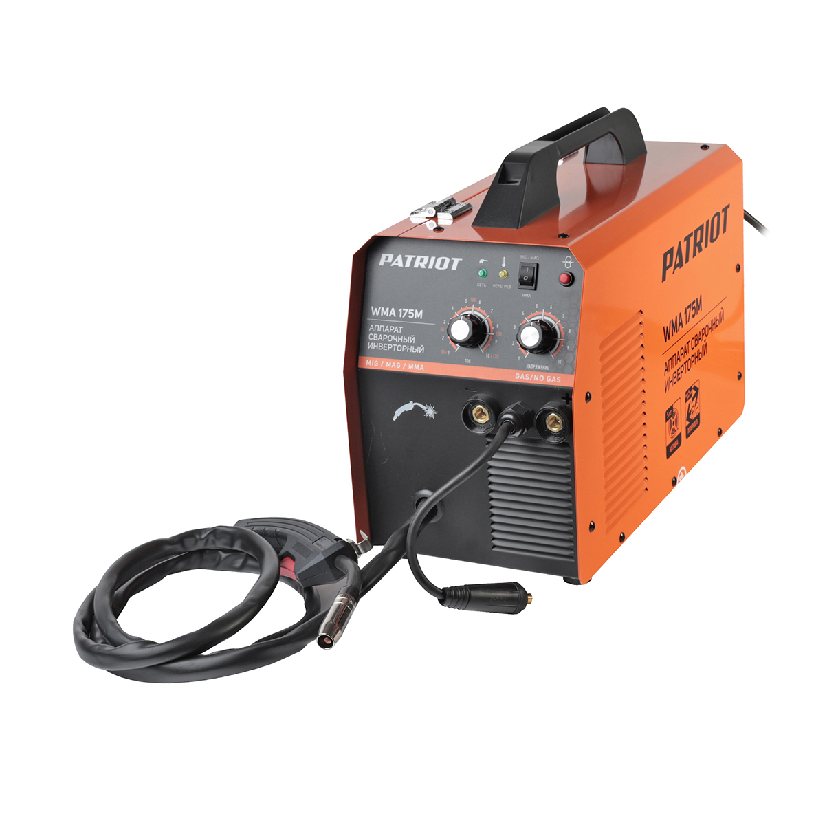 Сварочный автомат инверторный wma 175m mig/mag/mma 6,7 квт (1) "patriot" 605302150