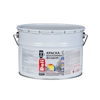 Краска фасадная DALI 9л Всесезонная база С (44) 14,064кг