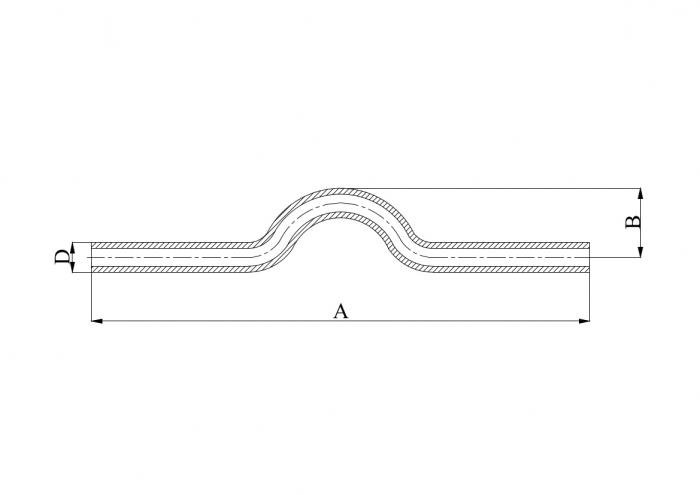 Обвод (перекрещивание) 20 мм НН ПП (PP-R100) серый HEISSKRAFT