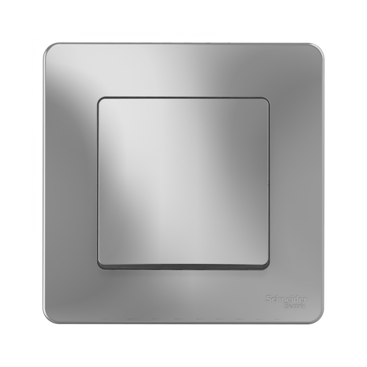 Выключатель "blanca" 1 кл. 10а, алюминий (1/10/20) "schneider"