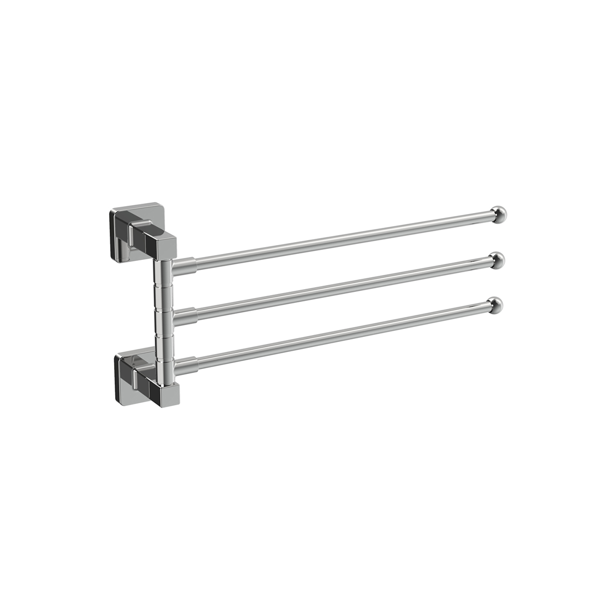 Полотенцедержатель поворотный тройной r15013 (нерж.сталь), хром (1/10/40) "frud"