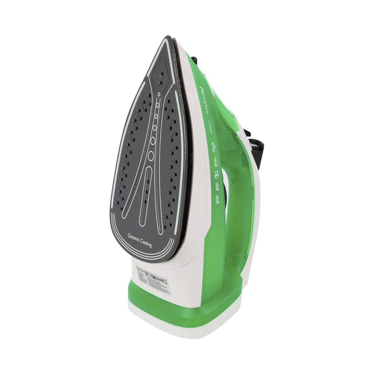 Утюг "матрёна" ma-050  2300 вт подошва керамич. (1/10) зеленый