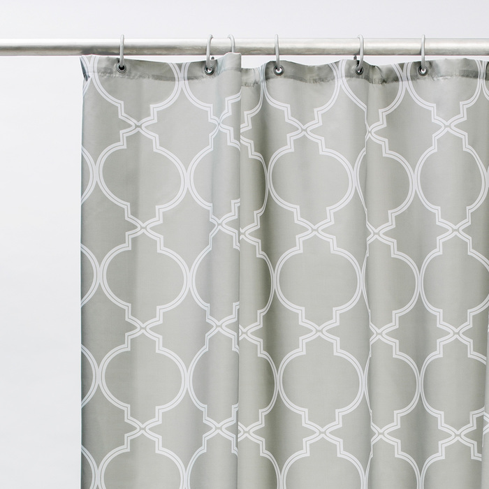 Штора для ванной 200*180 см (полиэстер) (1/20) "iddis" b10p218i11