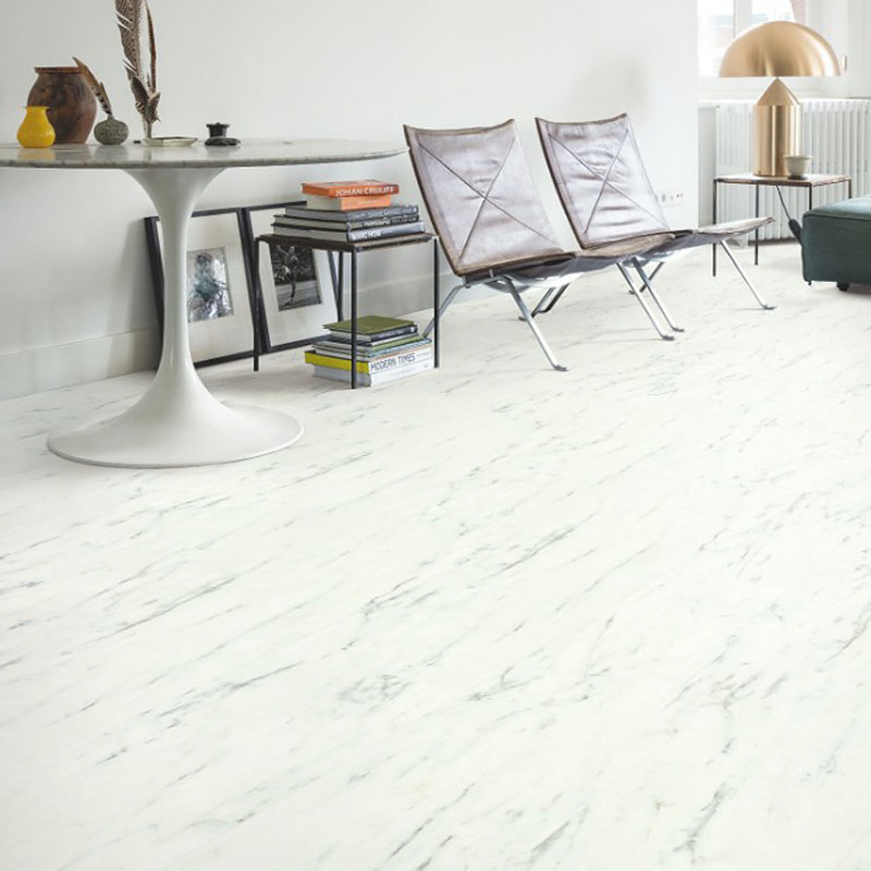 ПВХ-плитка Quick-Step LIVYN Ambient Click AMCL 40136 Мрамор каррарский белый