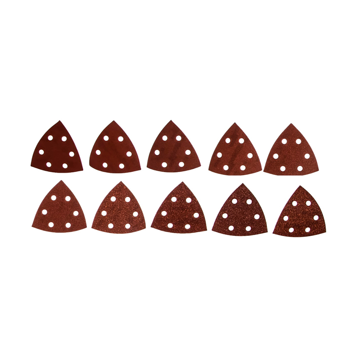 Треугольник шлифовальный на липучке 93 мм, р60/80/120/180/240, набор 10 шт. (1) "bosch" 2609256957