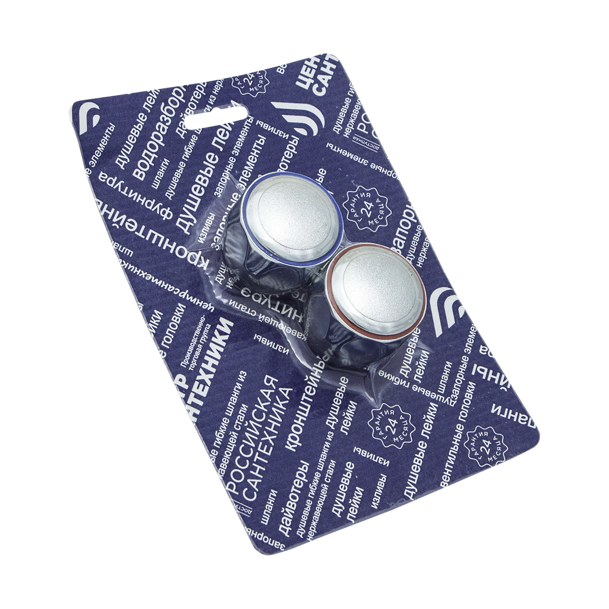 Маховик для смесителей пласт. м_глобо квадрат 7*7 (комплект 2 шт.) (1/50)