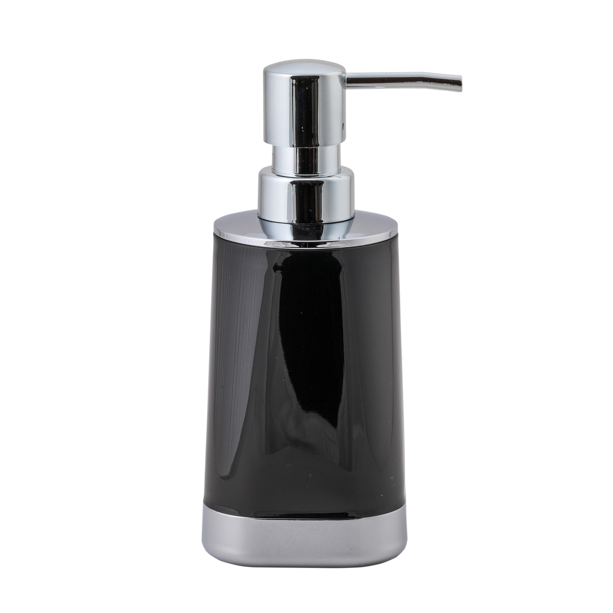 Дозатор для жидкого мыла "gloss" пласт. (черный) (1/12) "swensa" swp-1901blk-01