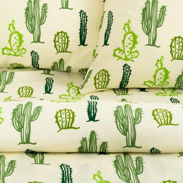 Постельное белье "этель" кактусы евро (бязь) (1) 4053308