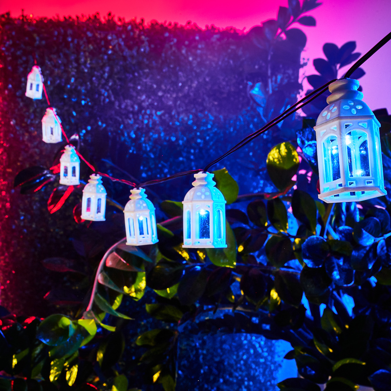 Гирлянда садовая (led) "керосиновая лампа"  ip65  5 м, 2 реж., солнеч. бат. (1/12) "lamper" 602-251