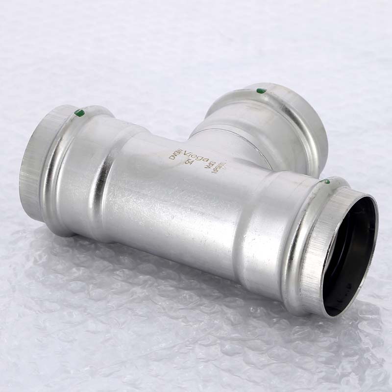 Тройник пресс 54 нержавеющая сталь Sanpress Inox VIEGA