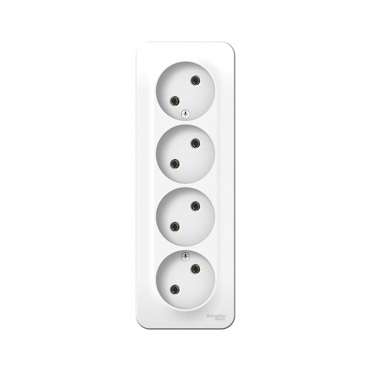 Розетка открыт. уст. "blanca" 4-х местн. 16а, белый (1/5/30) "schneider"