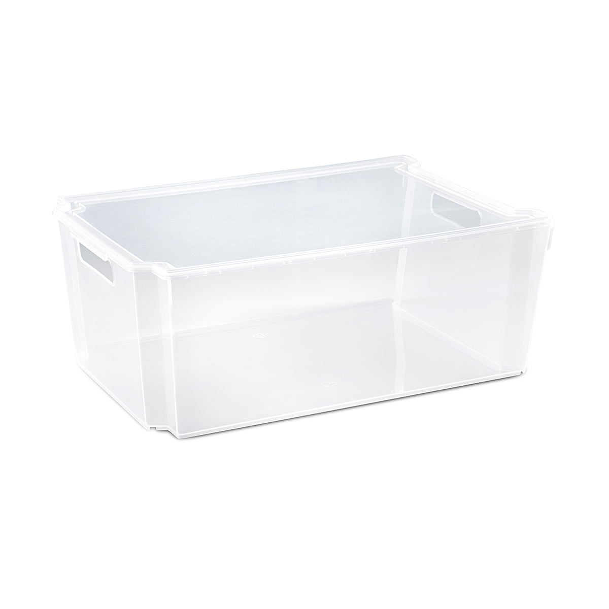 Ящик универс. с крышкой "модуль" 13 л (прозрачный) (1/12) "виолет"