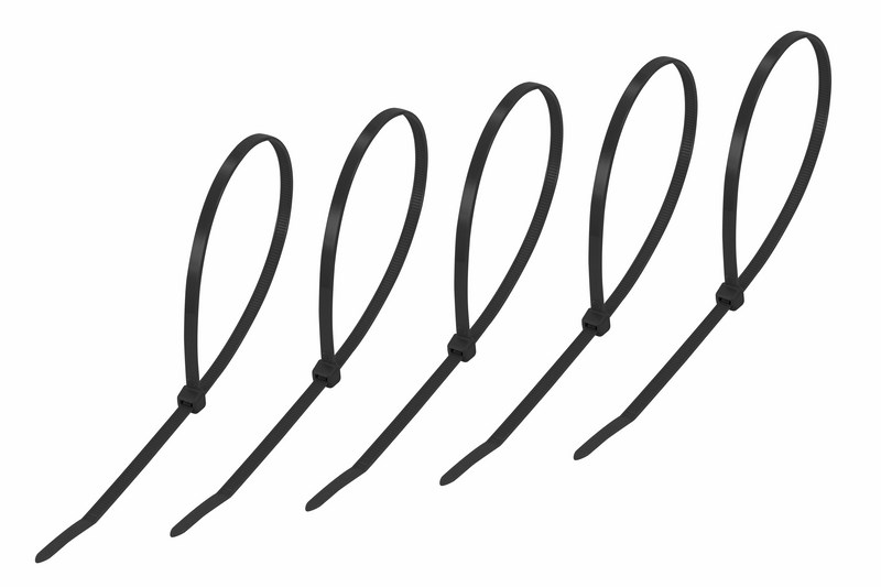 Хомуты нейлон 4,8 х 400 мм (набор 25 шт.), черные (1/10/250) "rexant" 07-0401-25