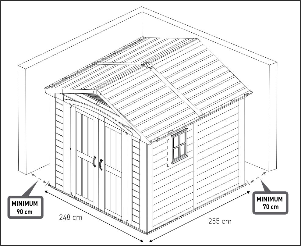Сарай "Фактор 8х8" (размеры 248 х 255 )