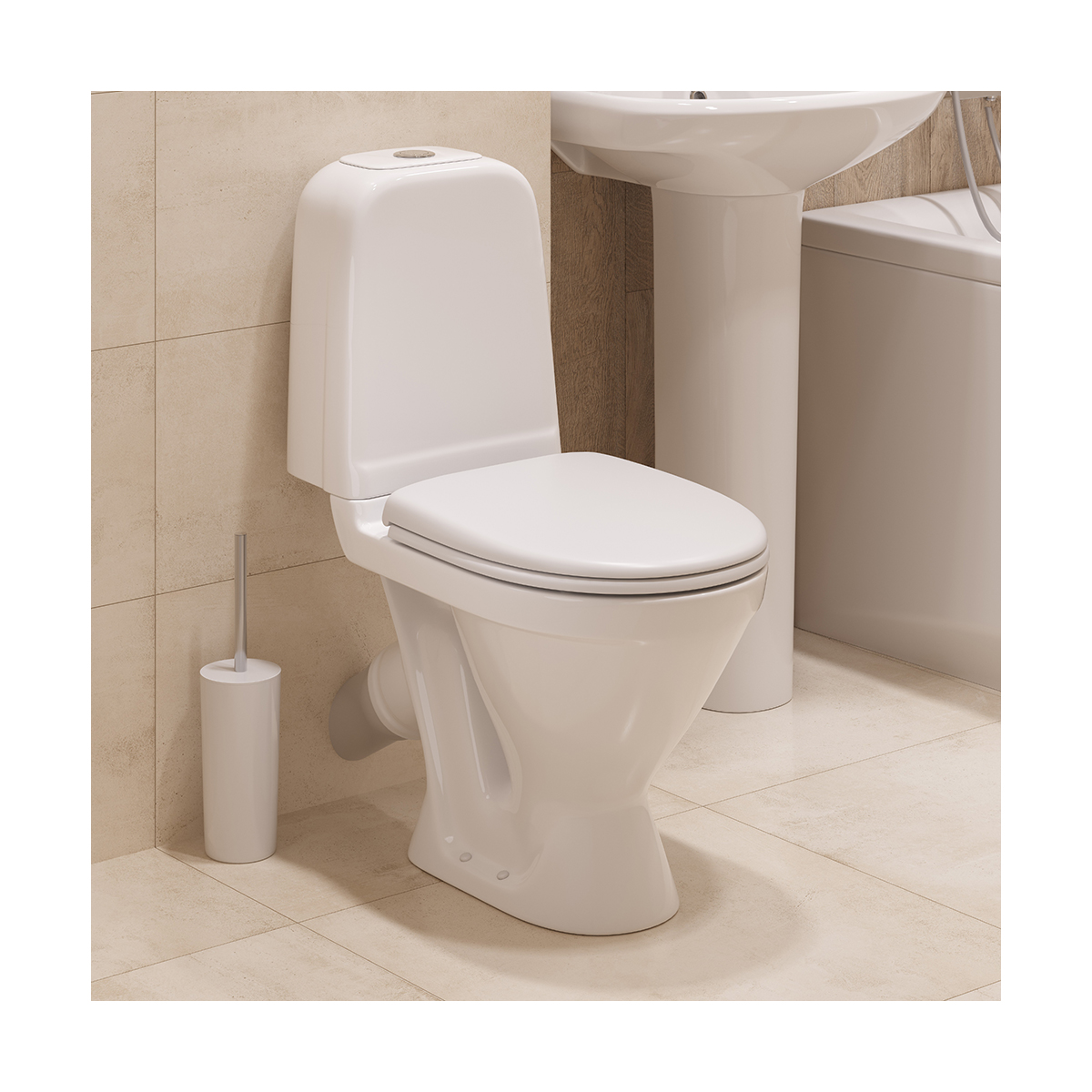 Унитаз напольный "самарский" эконом белый "sanita" wc.cc/samarsky/1-p/wht.g/s1