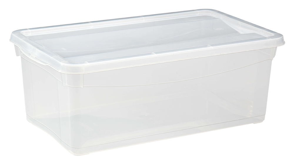 Ящик универс. "кристалл" 330*190*120 мм  5 л (бесцветн.) (1/18) "бытпласт"
