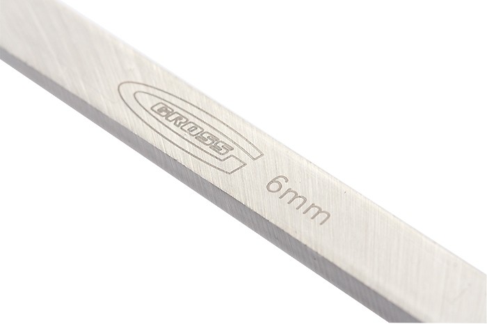 Долото-стамеска Piranha, 6 мм, двухкомпонентная эргономичная рукоятка Gross (25001)