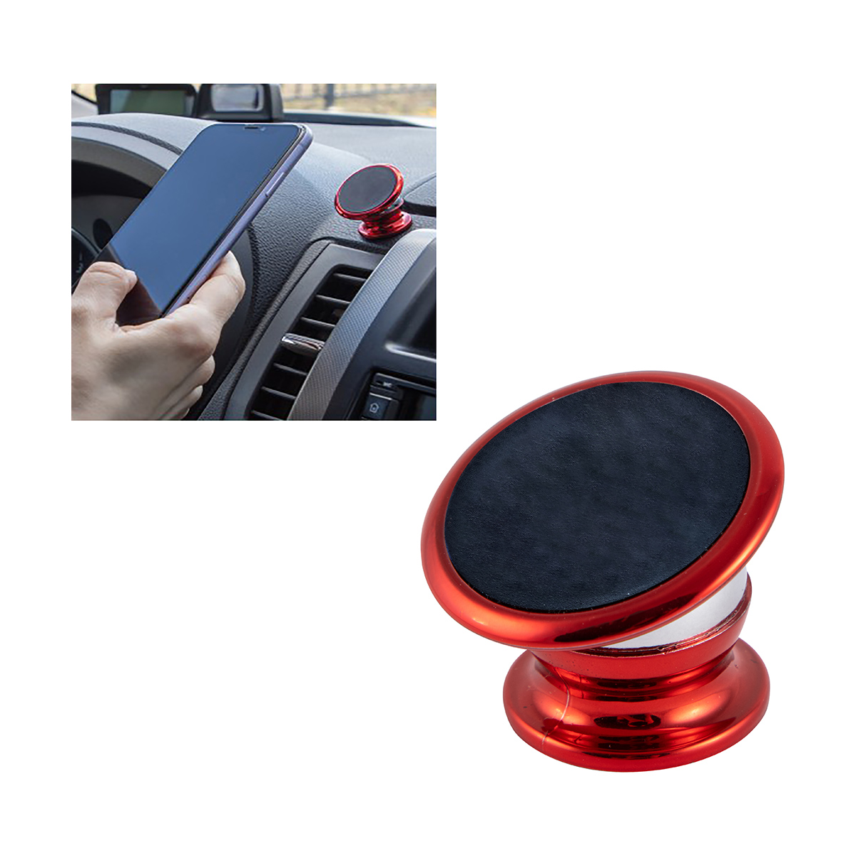 Держатель телефона магнитный универс. em-003 (красный) (1/200) "energy"