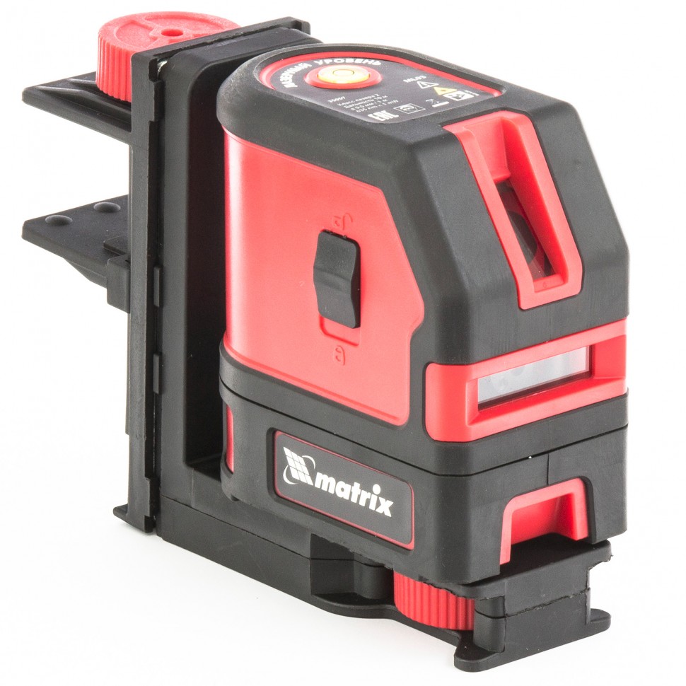 Уровень лазерный ML03, 10 м ± 0.5 мм. /1 м, 635нм, 1 вертикальная, 1 горизонтальная плоскость, подставка магнитная Matrix (35057)