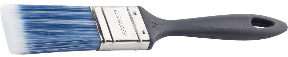 STAYER AQUA-EURO, 38 мм, 1,5″, искусственная щетина, пластмассовая ручка, все виды ЛКМ, плоская кисть (01082-38)