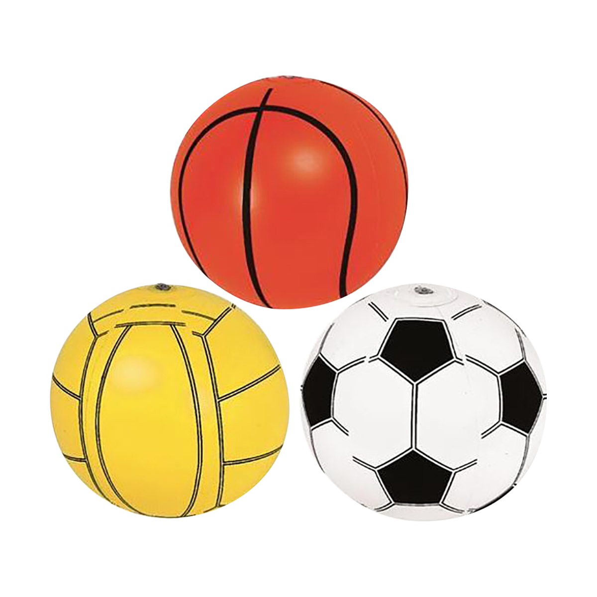 Мяч спортивный d-30 см (1/72) "sunclub" 66018