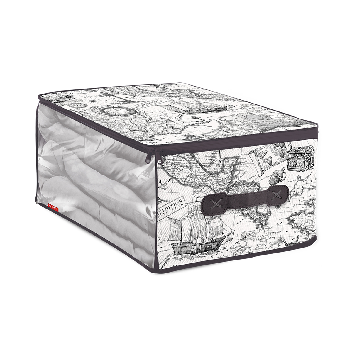 Кофр для хранения "expedition" 35*30*20 см с застёжкой-молнией (1/24) "valiant" ex-cb-s