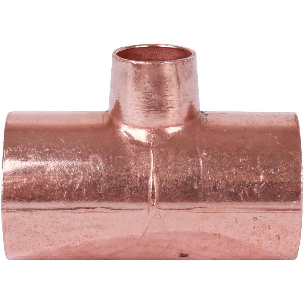 Тройник переходной 28х15х28 мм медный под пайку SANHA 15130281528