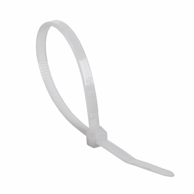 Хомуты нейлон многоразовые 3,5 х 150 мм (набор 100 шт.) белые (1/10/200) "rexant" 07-0159