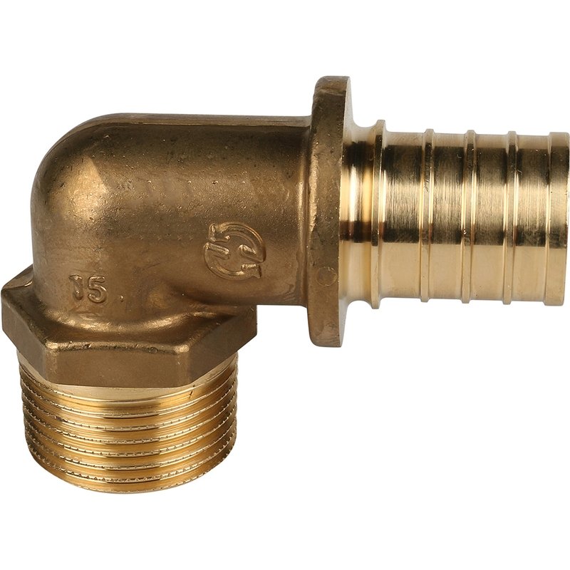 Угол переходной 32 x 1" НР аксиальный для труб PE-X STOUT