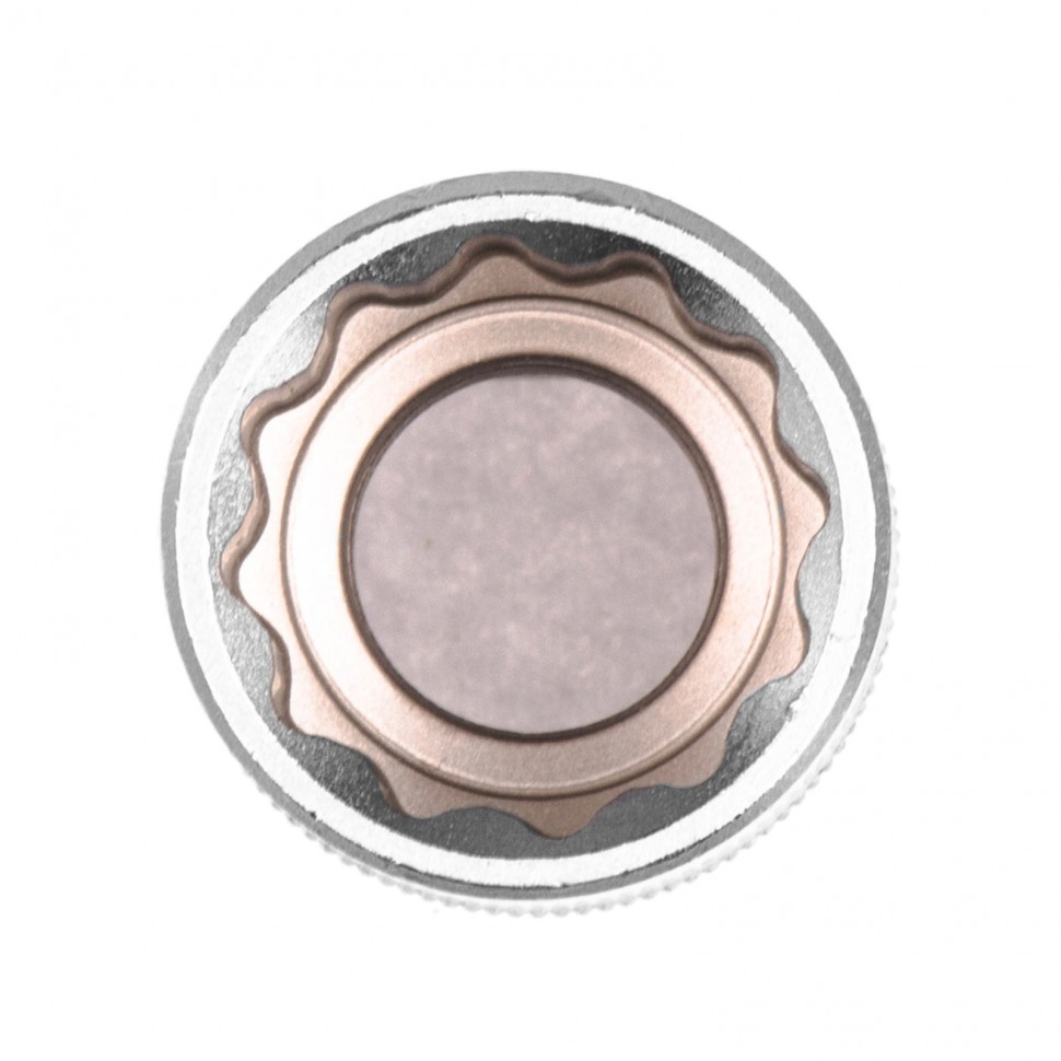 Головка торцевая, 19 мм, двенадцатигранная, CrV, под квадрат 1/2, хромированная Stels (13665)