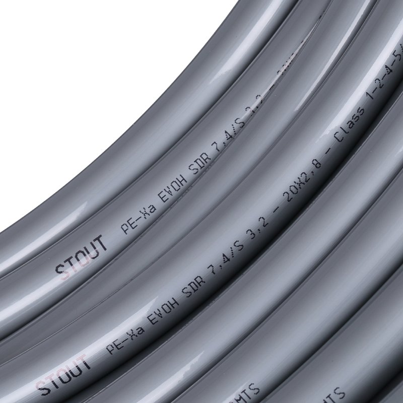 Труба из сшитого полиэтилена 20х2,8 (PEX-a) STOUT - 1 м. (бухта 100 м.)