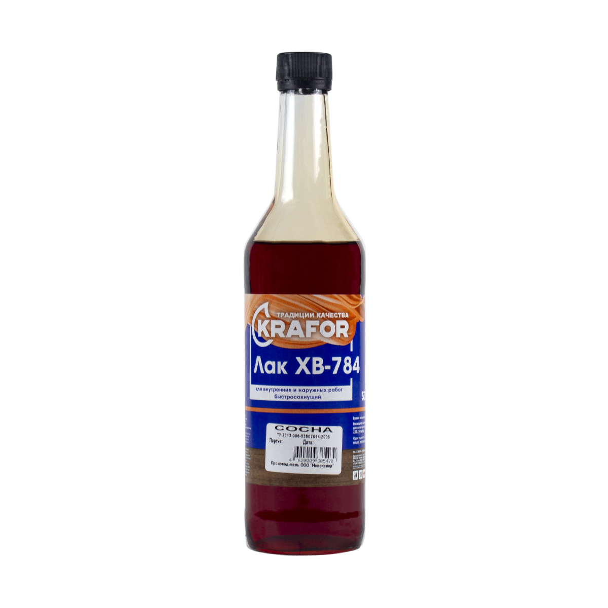 Лак хв-784 сосна 0,5 л (12) "krafor"