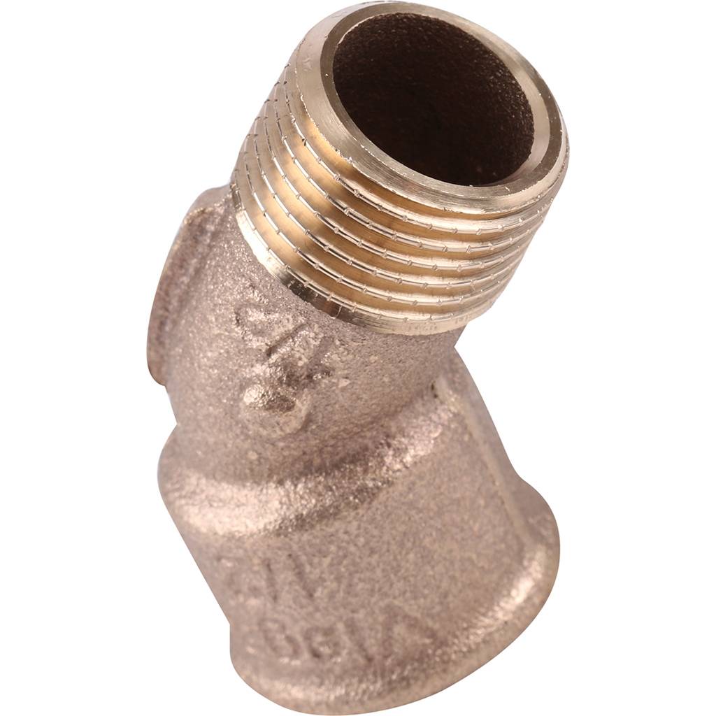 Угол резьбовой 45° ВН 1/2" бронза VIEGA (264208)