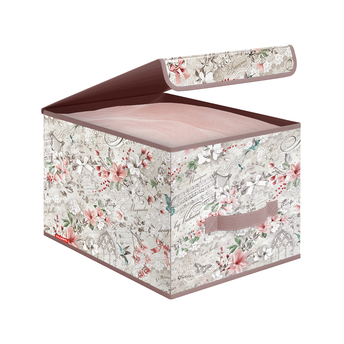 Короб для хранения "jardin" 30*40*25 см с крышкой (1/18) "valiant" jr-box-lm