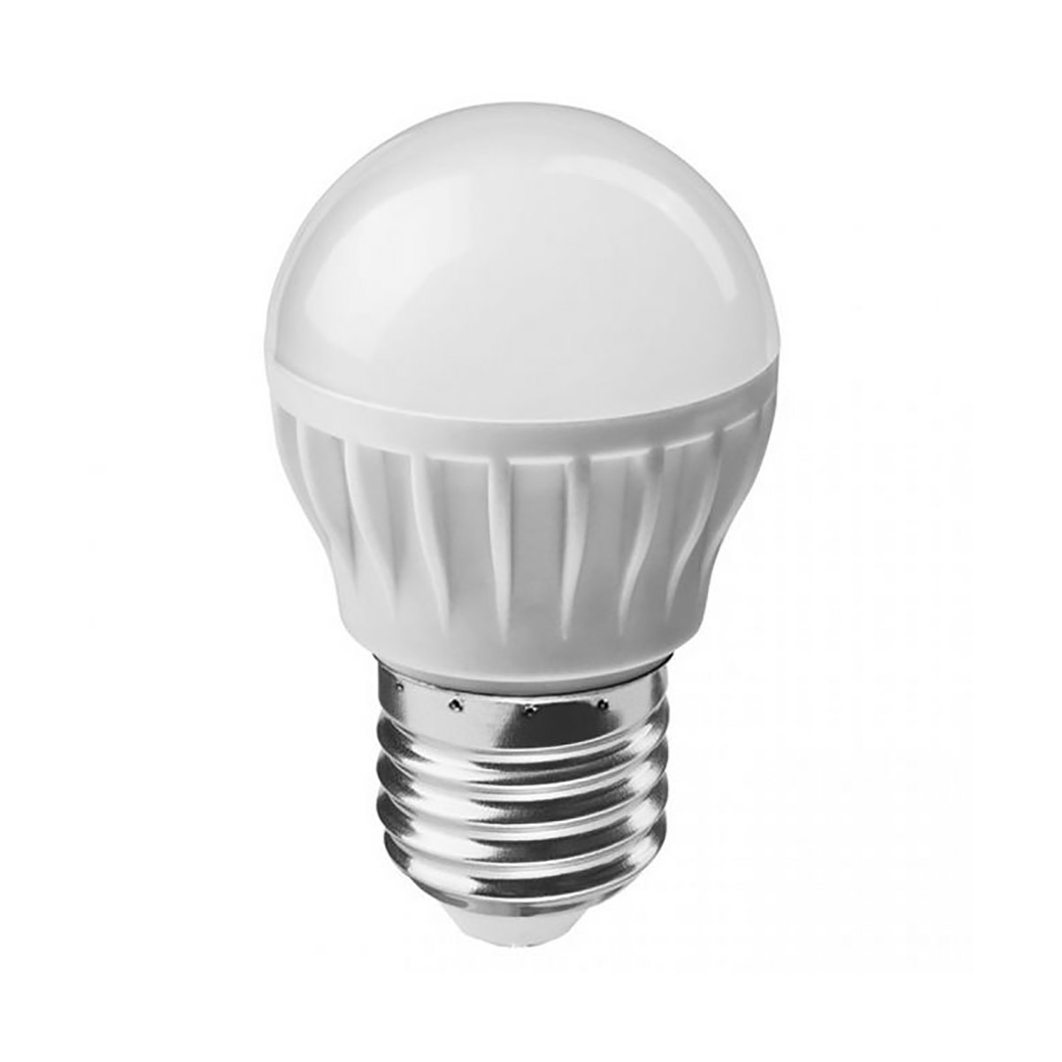 Лампа светодиодная (led)  "онлайт" g45  шар  08w 2700 к  e27, матов., тепл. свет (10/100)  71 626