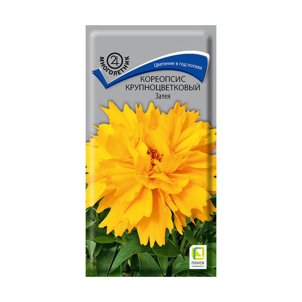 Семена цветов кореопсис крупноцветковый "затея" 0,05 г ("м) (10/100) "поиск"