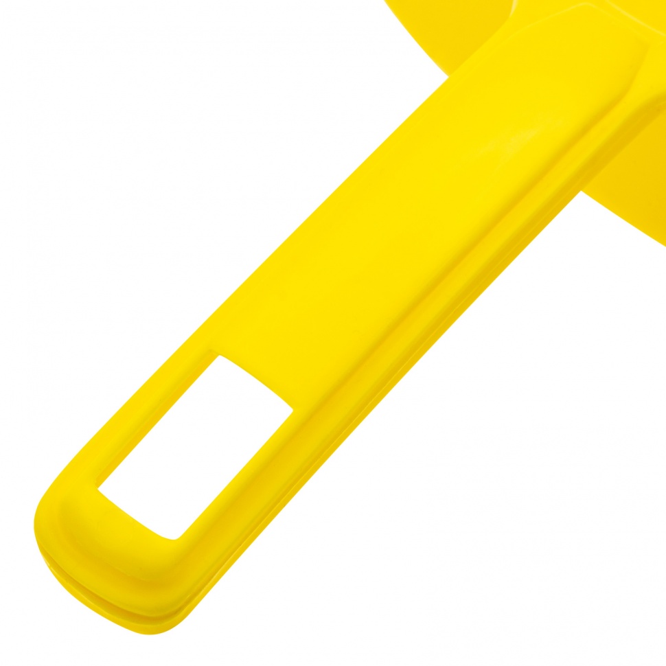 Набор: совок с кромкой 330 x 225 мм и щетка-сметка 285 мм, желтый, Home Palisad (933125)