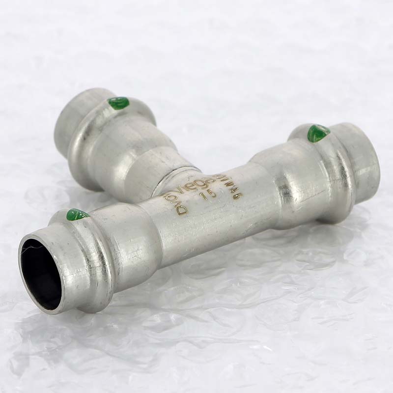 Тройник пресс 15 нержавеющая сталь Sanpress Inox VIEGA