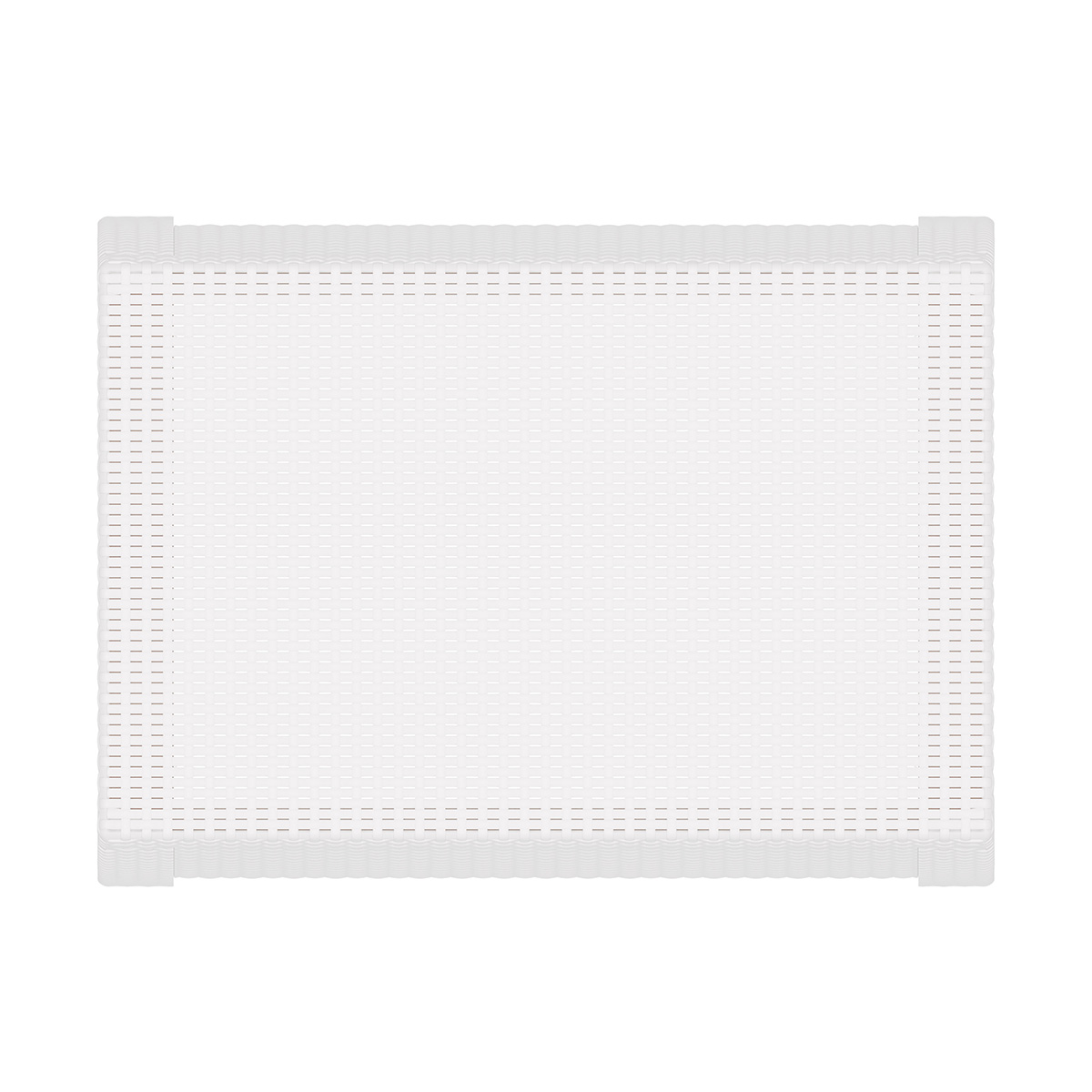 Стол пласт. "ротанг плюс" 765*570*420 мм (белый) (1) "альтернатива" м8421