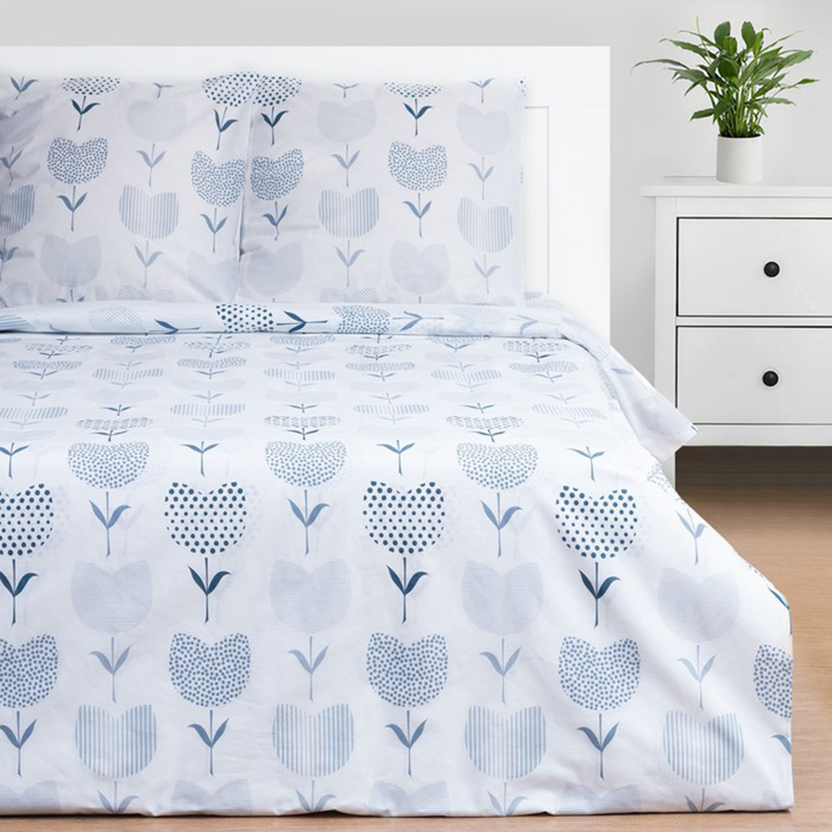 Постельное белье "этель" тюльпаны 2 сп. (поплин) (1) 7534028