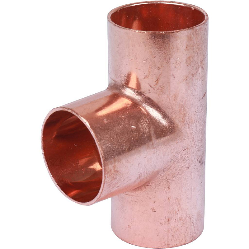 Тройник 28 мм медный равнопроходной под пайку SANHA 1513028