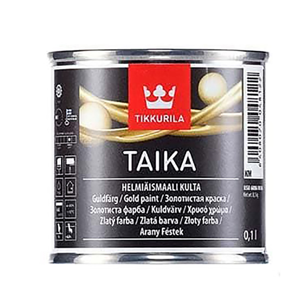 Тайка км 0,1 л (1//8) краска перламутр. золото "тиккурила"