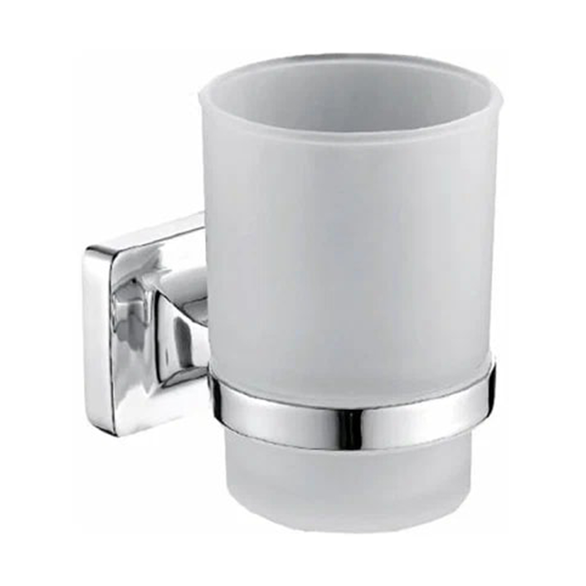 Стакан для ванной комнаты с держателем r15006 (нерж.сталь), хром (1/20/80) "frud"