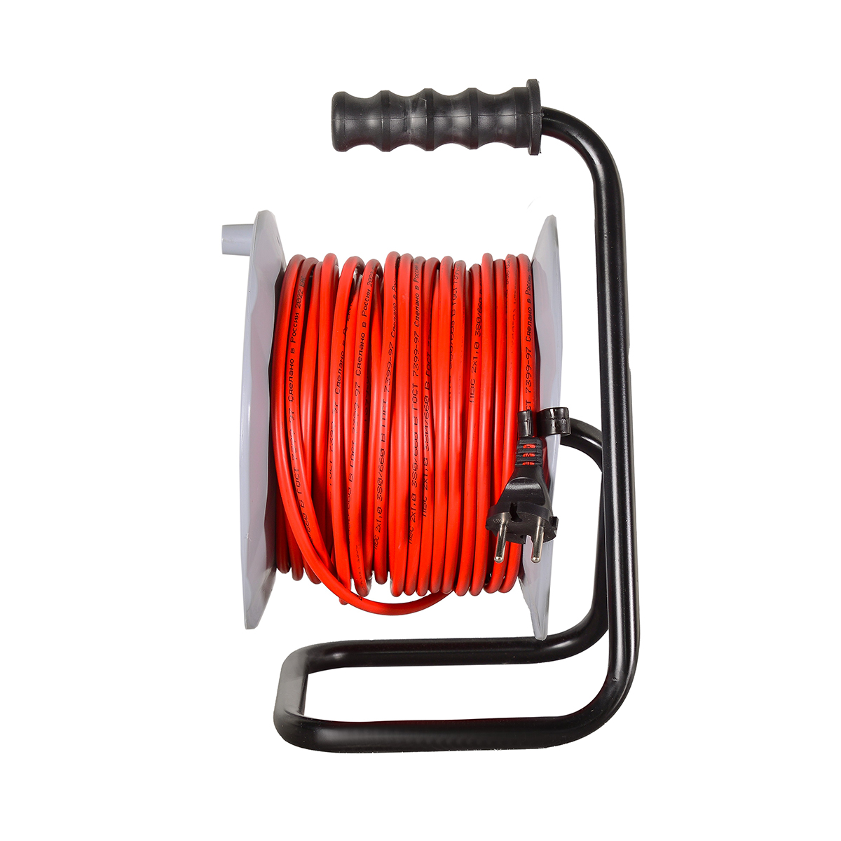 Удлинитель на катушке су-2х1-50/2  4 розетки, 50 м 2*1 мм (1) "ресанта"