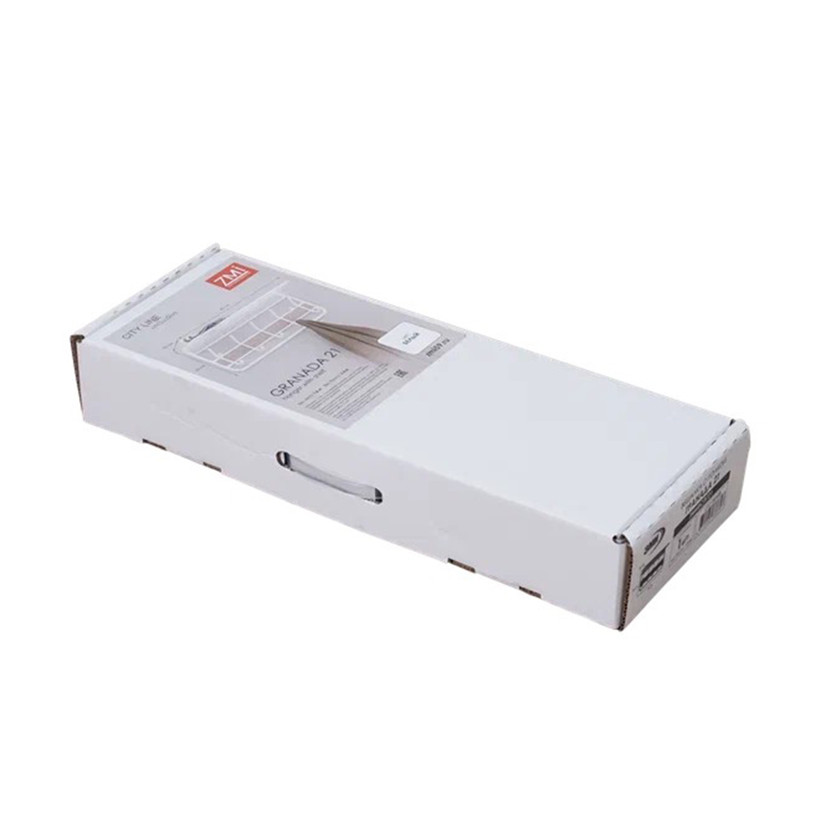 Вешалка настенная с полкой "гранада 21" (5 крючков) 600*220*260 мм белый (1) вспг21 б