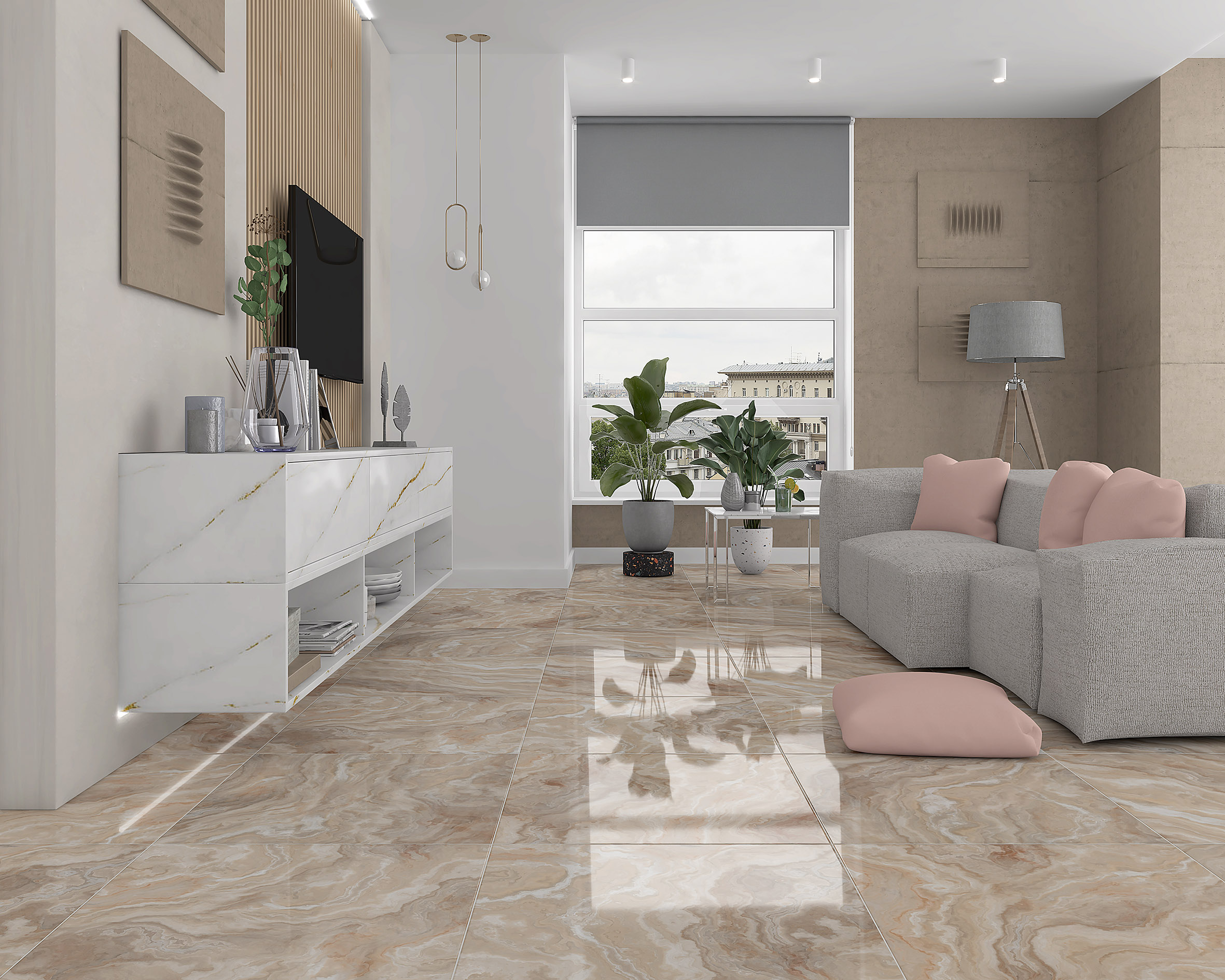 Crema бежевый 25x75