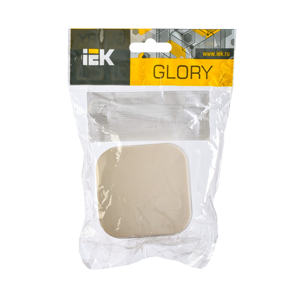 Выключатель открыт. уст. "glory" 1 кл. вс20-1-0-хк, 10а, кремовый (1/36/432) "iek"