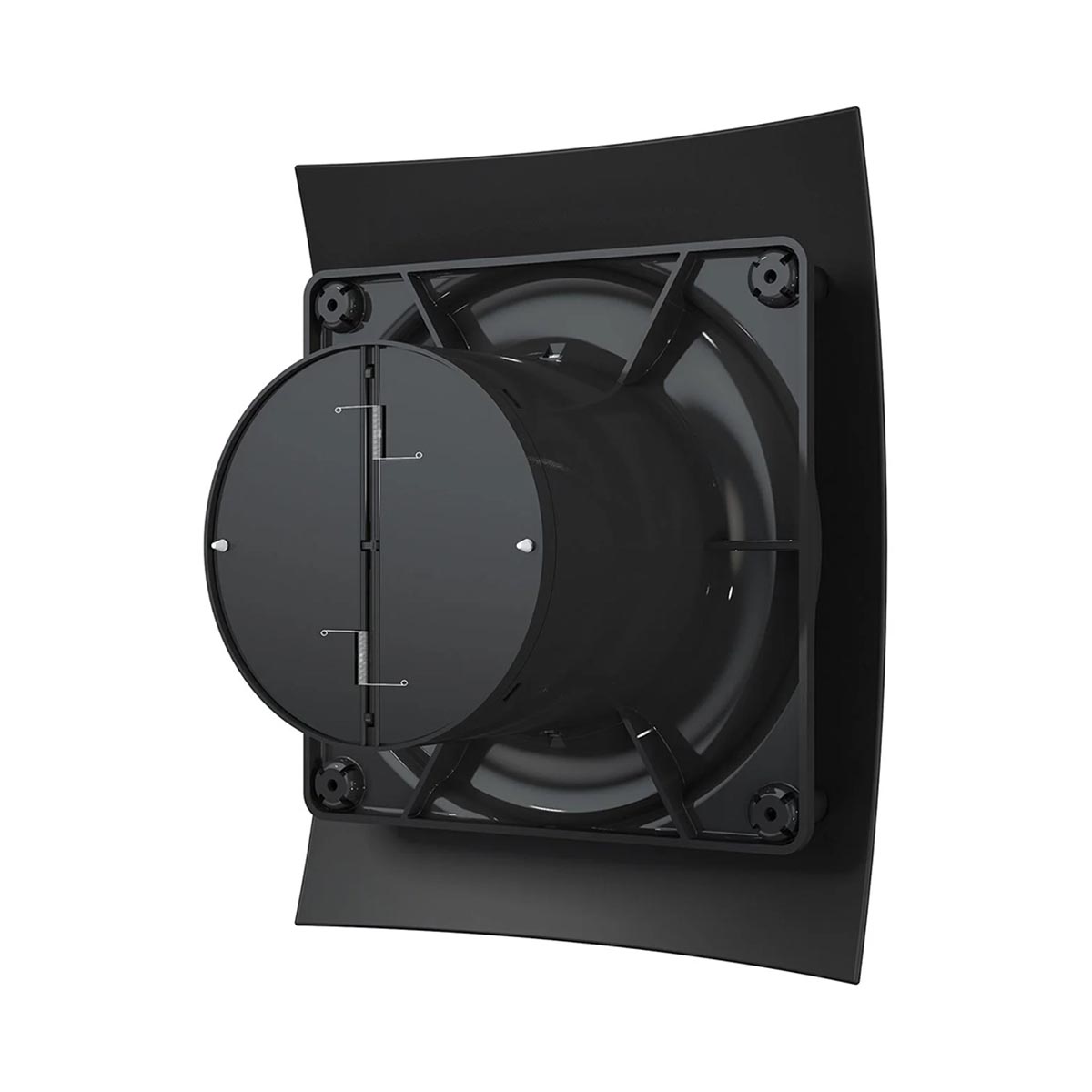 Вентилятор breeze 4c matt black осевой с обратным клапаном d100 декоративный (1/10) "diciti"