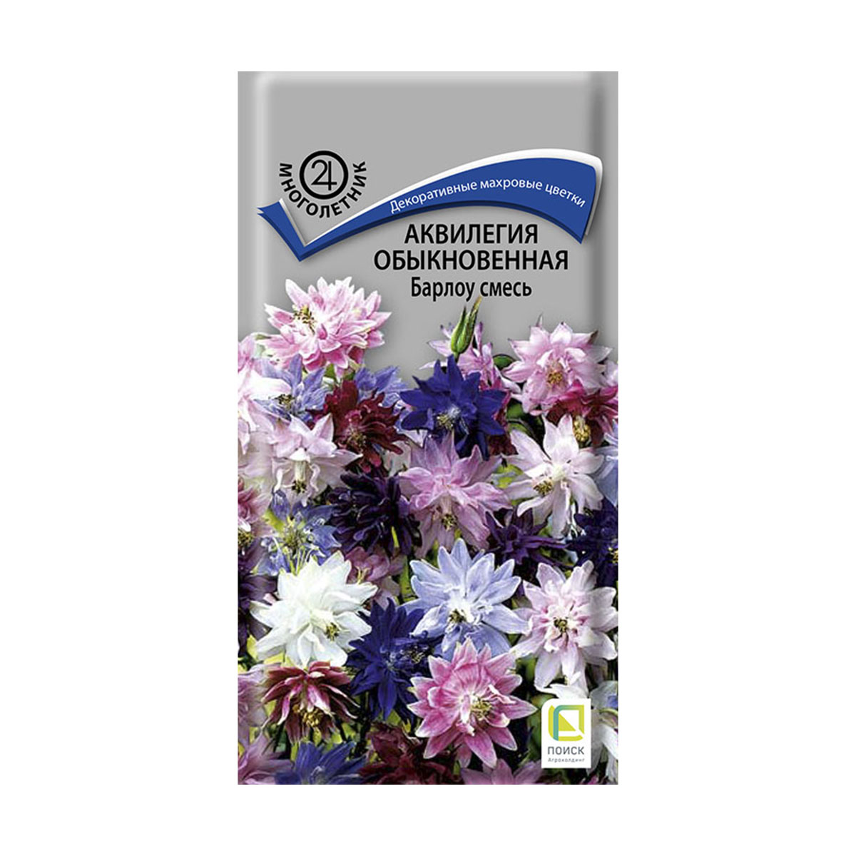 Семена цветов аквилегия обыкновенная "барлоу", смесь 20 шт. ("м) (10/100) "поиск"