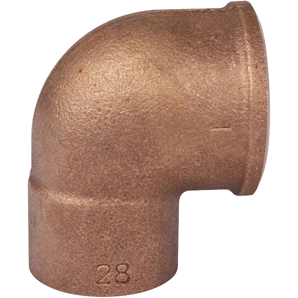 Угол переходной 28x1" (ВР) SANHA под пайку бронзовый 14090281